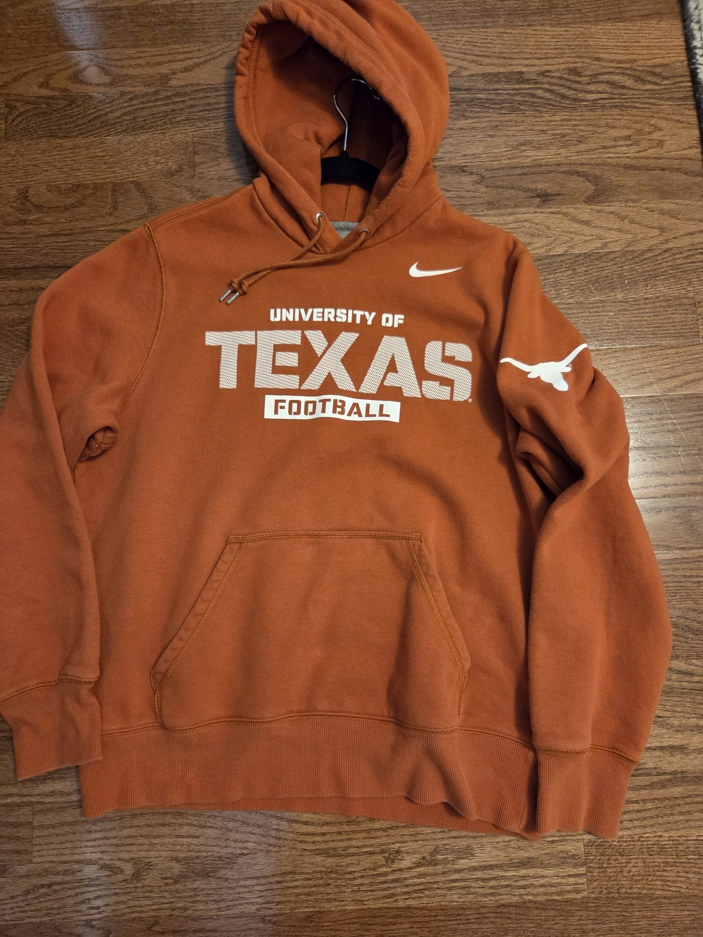 Nike University of Texas Longhorns Burnt Orange Hoodie - Men's, LG